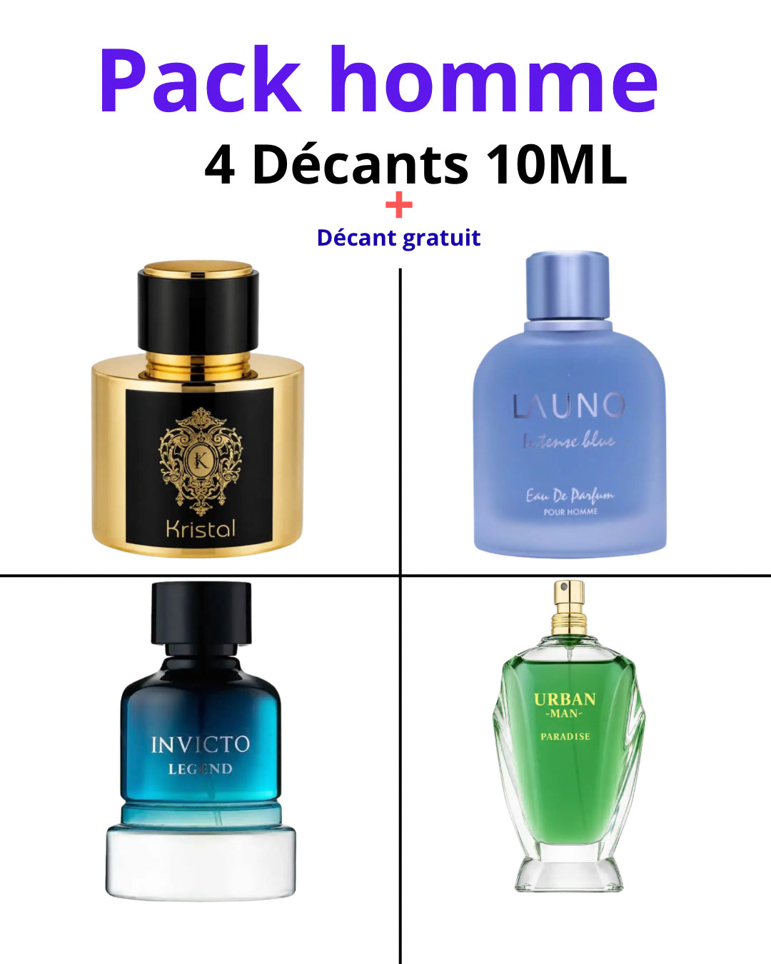 INVICTO LÉGEND+KRISTAL+PARADISE URBAN+LA UNO HOMME